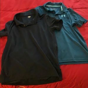 Under Armour and Old Navy collared shirts combo